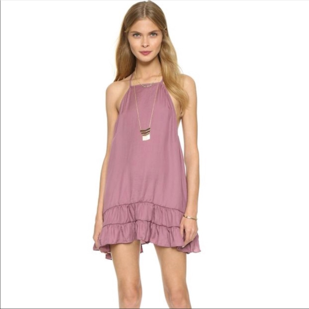 Free People Raven Slip Dress in Dusty Rose